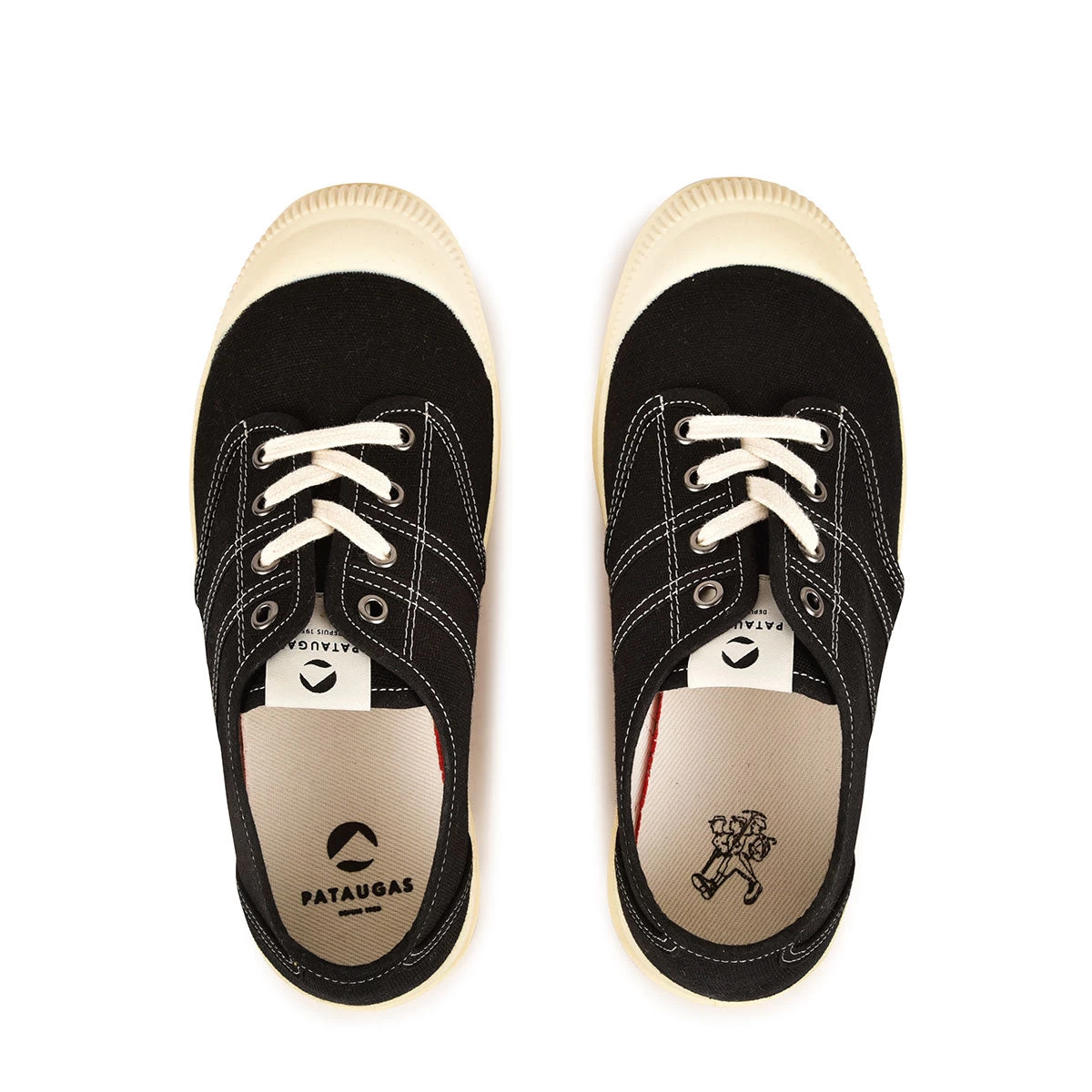 Pataugas AUTHENTIQUE L/T F2H NOIR/BLANC 7 Pataugas AUTHENTIQUE L/T F2H NOIR/BLANC – Image 5